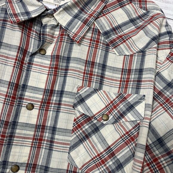 Wrangler Jeans Co 3XL Plaid Cotton Casual Shirt Pearl Snap L/S Western Cowboy - Picture 6 of 10